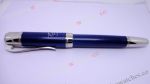Montblanc Jules Verne Blue&Silver Rollerball Pen for Mens Gift